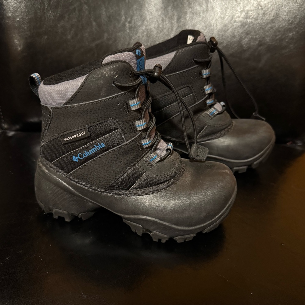 Columbia Rope Tow III Waterproof Boot Snow black blue  size 12